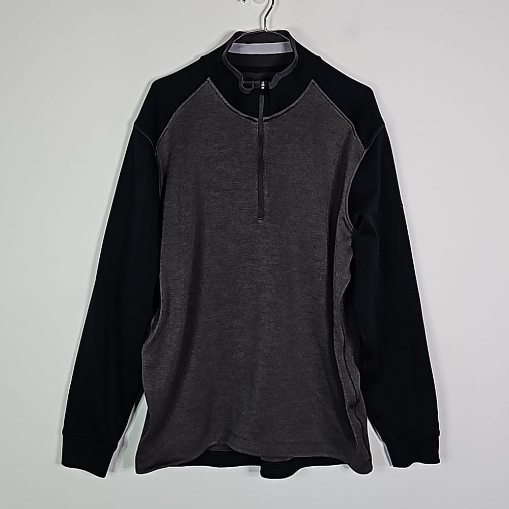 Nike Golf large black and gray tour performance drifit half zip light jacket